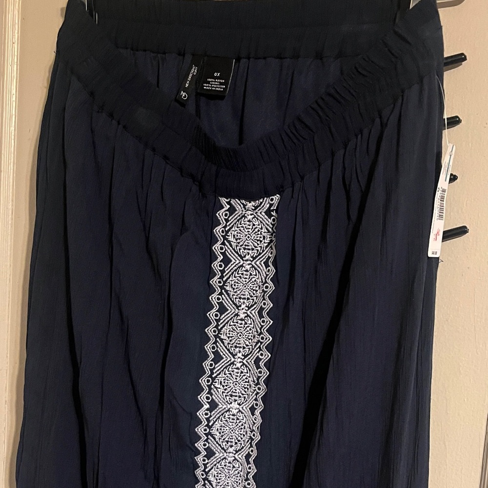 New Directions skirt with White Embroidery